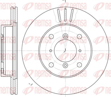 Remsa 6143.10 - Тормозной диск unicars.by