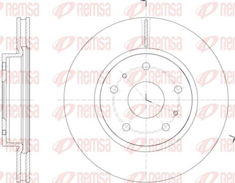 Remsa 61423.10 - Тормозной диск unicars.by