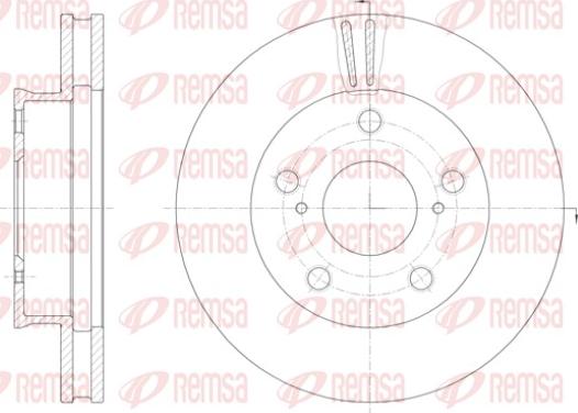 Remsa 61422.10 - Тормозной диск unicars.by