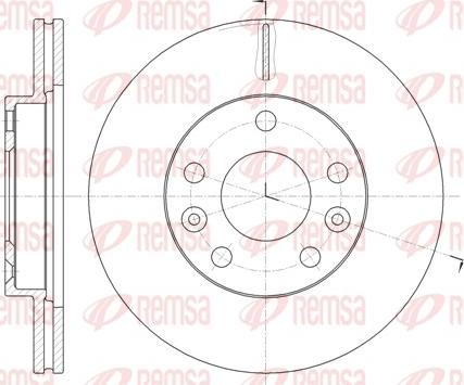 Remsa 61478.10 - Тормозной диск unicars.by