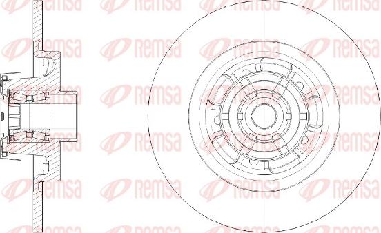 Remsa 61591.20 - Тормозной диск unicars.by