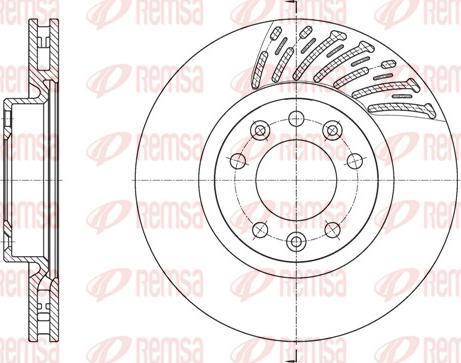 Remsa 61556.10 - Тормозной диск unicars.by