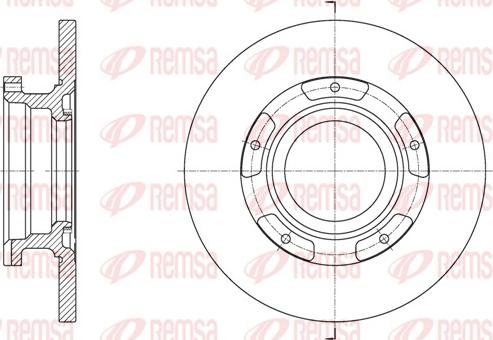 Remsa 61564.00 - Тормозной диск unicars.by