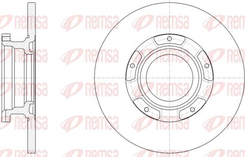 Remsa 61566.00 - Тормозной диск unicars.by