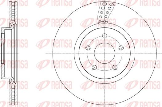 Remsa 61561.10 - Тормозной диск unicars.by