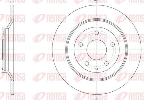 Remsa 61518.00 - Тормозной диск unicars.by