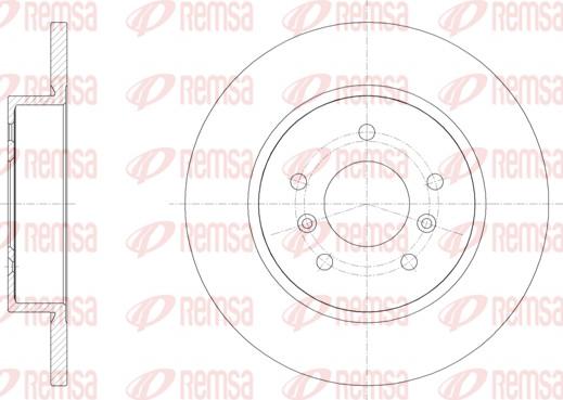 Remsa 61582.00 - Тормозной диск unicars.by