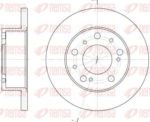 Remsa 6169.00 - Тормозной диск unicars.by