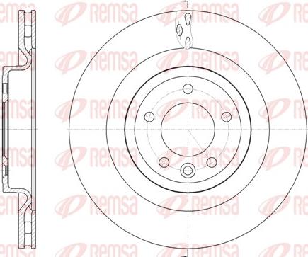 Remsa 61614.10 - Тормозной диск unicars.by