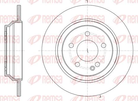 Remsa 61616.00 - Тормозной диск unicars.by