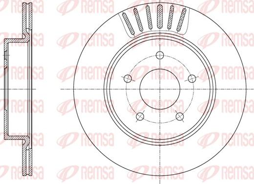 Remsa 61623.10 - Тормозной диск unicars.by