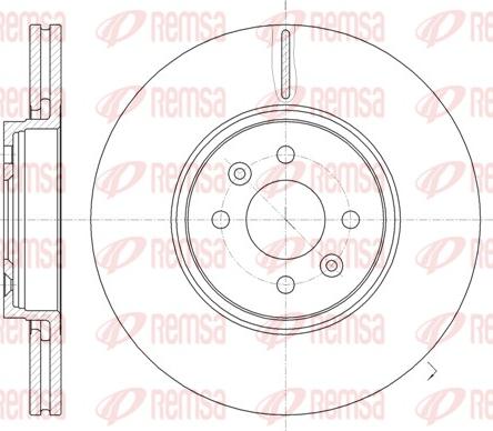 Remsa 61049.10 - Тормозной диск unicars.by