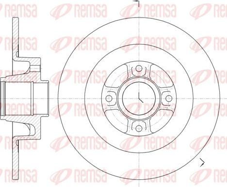 Remsa 61047.00 - Тормозной диск unicars.by