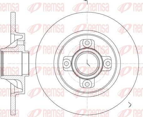 Remsa 61058.00 - Тормозной диск unicars.by