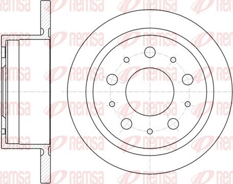 Remsa 61057.00 - Тормозной диск unicars.by