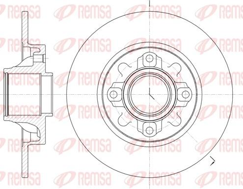 Remsa 61060.00 - Тормозной диск unicars.by