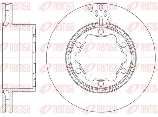 Remsa 61036.10 - Тормозной диск unicars.by