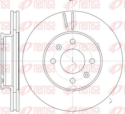 Remsa 61023.10 - Тормозной диск unicars.by