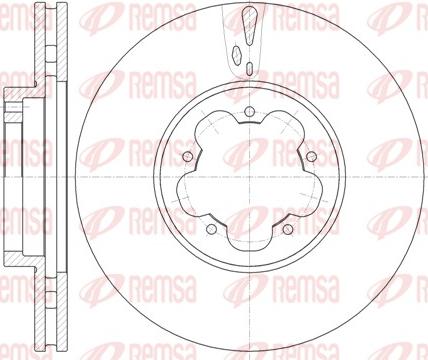 Remsa 61022.10 - Тормозной диск unicars.by