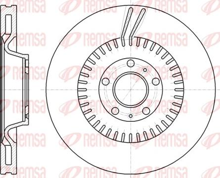 Remsa 61154.10 - Тормозной диск unicars.by