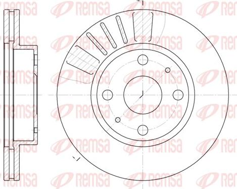 Remsa 6116.10 - Тормозной диск unicars.by