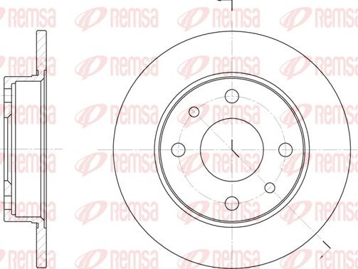 Remsa 6110.00 - Тормозной диск unicars.by