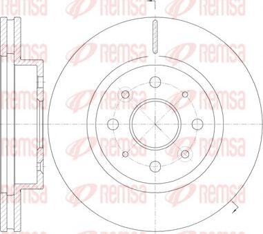 Remsa 61103.10 - Тормозной диск unicars.by