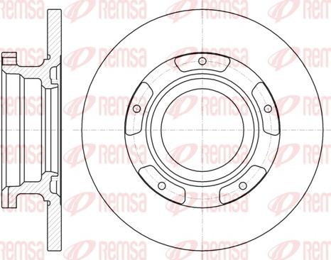 Remsa 61107.00 - Тормозной диск unicars.by