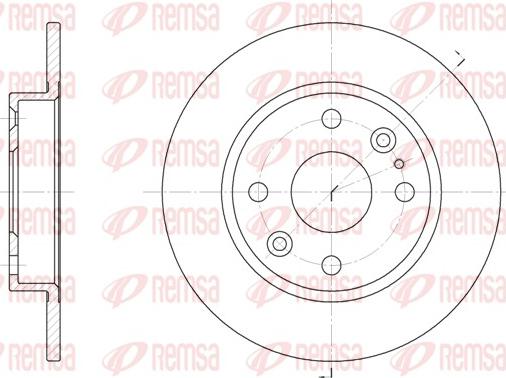 Remsa 61119.00 - Тормозной диск unicars.by