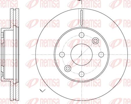 Remsa 61116.10 - Тормозной диск unicars.by