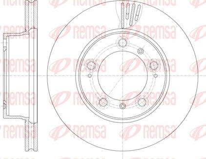 Remsa 61135.10 - Тормозной диск unicars.by