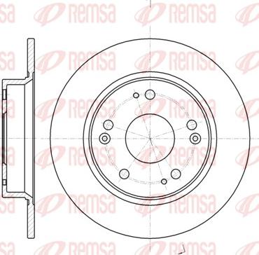 Remsa 61175.00 - Тормозной диск unicars.by