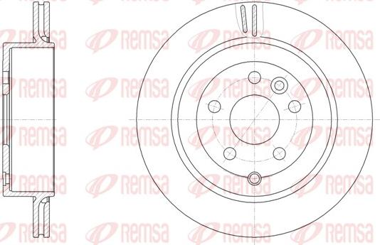 Remsa 61868.10 - Тормозной диск unicars.by