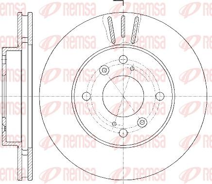 Remsa 61835.10 - Тормозной диск unicars.by