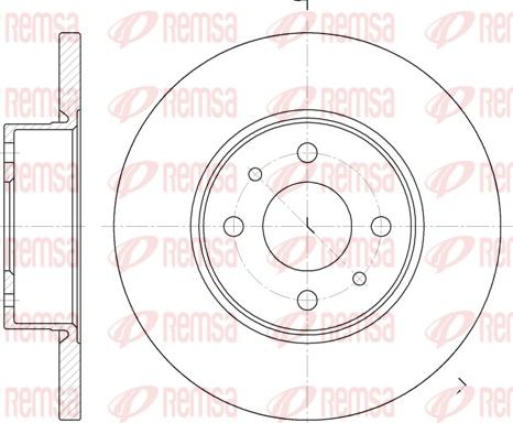 Remsa 6182.00 - Тормозной диск unicars.by