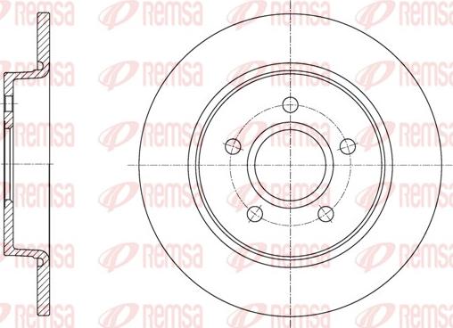 Remsa 61873.00 - Тормозной диск unicars.by