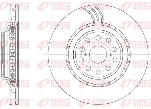 Remsa 61877.10 - Тормозной диск unicars.by