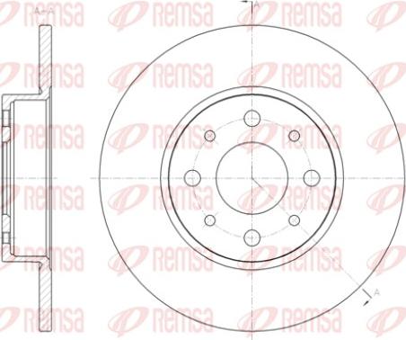 Remsa 61390.00 - Тормозной диск unicars.by