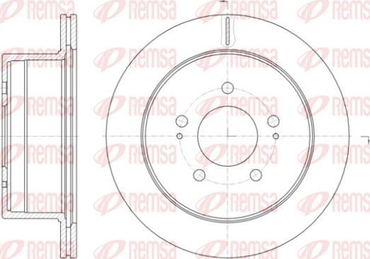 Remsa 61398.10 - Тормозной диск unicars.by