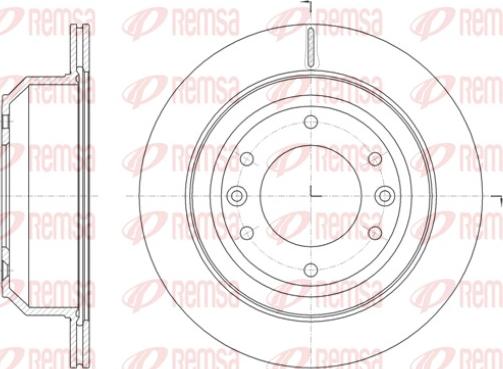 Remsa 61397.10 - Тормозной диск unicars.by