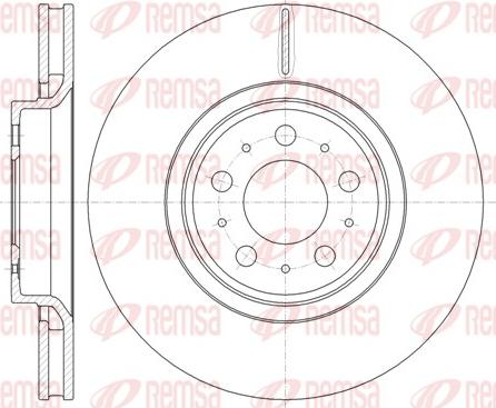 Remsa 61303.10 - Тормозной диск unicars.by