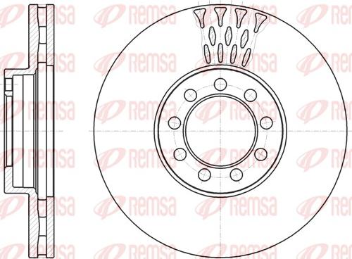 Remsa 61298.10 - Тормозной диск unicars.by