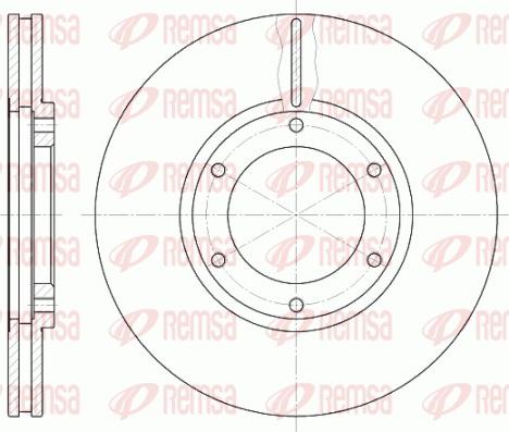 Remsa 61240.10 - Тормозной диск unicars.by