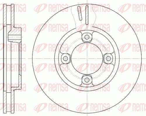 Remsa 61248.10 - Тормозной диск unicars.by