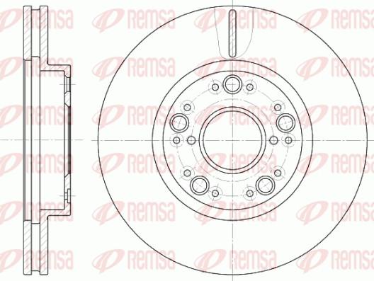 Remsa 61251.10 - Тормозной диск unicars.by