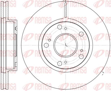 Remsa 61263.10 - Тормозной диск unicars.by