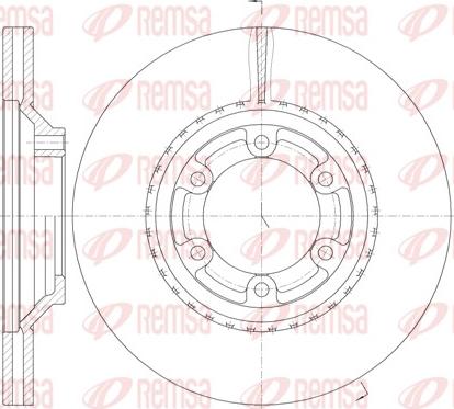 Remsa 61288.10 - Тормозной диск unicars.by