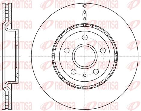 Remsa 61283.10 - Тормозной диск unicars.by