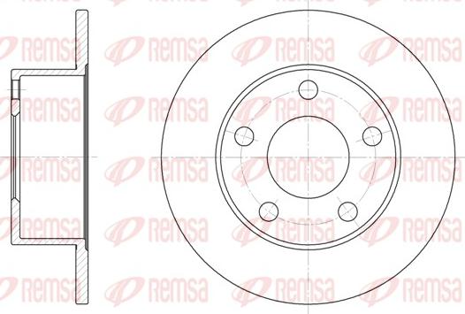 Remsa 6123.00 - Тормозной диск unicars.by