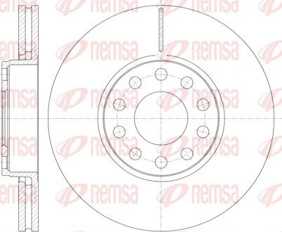 Remsa 61227.10 - Тормозной диск unicars.by